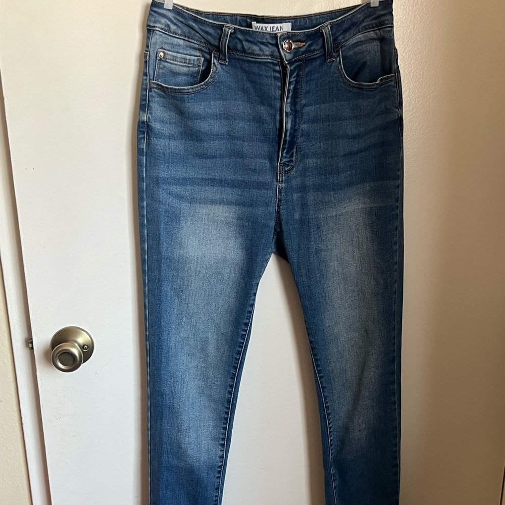 Wax Jean Women's Deep Blue Skinny Jeans